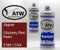 Preview: Jaguar, Odyssey Red Pearl, 2165 / CAX: 400ml Sprühdose + 400ml Klarlack - Set, von ATW Autoteile West.